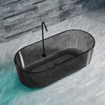 Marcello Funghi Cada freestanding ovala Smoke Grey din rasina, 170x78x56 cm (AT1CT-IM1P-RS1S-T19778G)