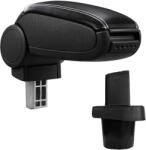  Cotieră pentru Toyota Yaris 2 II (01.2005-12.2014) negru piele ecologica cu cusatura alba () (AVR-TYYS0820-N2A)