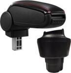  Cotieră pentru Mini 1 R50 R52 R53 (2001-2006) negru piele ecologica cu cusatura rosie () (AVR-MWMI0120-N2R)