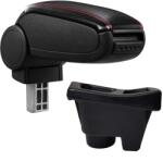  Cotieră pentru Renault Megane 4 (11.2015-) negru piele ecologica cu cusatura rosie () (AVR-RNMG1620-N2R)