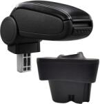  Cotieră pentru Peugeot 207 (02.2006-) negru piele ecologica cu cusatura alba () (AVR-PG270620-N2A)
