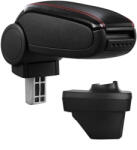 Cotieră pentru Renault Clio 5 (06.2019-) negru piele ecologica cu cusatura rosie () (AVR-RNCL1920-N2R)