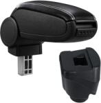 Cotieră pentru Renault Megane 3 (11.2008-) negru piele ecologica cu cusatura alba () (AVR-RNFL0920-N2A)