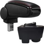  Cotieră pentru Opel Corsa C (09.2000-12.2009) negru piele ecologica cu cusatura rosie () (AVR-OPCC0020-N2R)