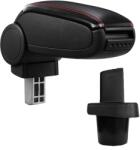  Cotieră pentru Toyota Yaris 2 (01.2005-12.2014) negru piele ecologica cu cusatura rosie () (AVR-TYYS0820-N2R)