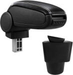  Cotieră Chevrolet Aveo T250 T255 (06.2006-) negru piele ecologica cu cusatura alba () (AVR-CVLV6H20-N2A)