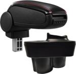  Cotieră pentru Škoda Rapid (10.2011-) negru piele ecologica cu cusatura rosie () (AVR-SKXR1320-N2R)