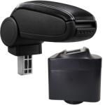  Cotieră pentru VW Polo 5 6R 6C (05.2009-) negru piele ecologică cu cusătură albă () (AVR-VWPL1120-N2A)