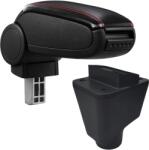  Cotieră pentru Dacia Logan (09.2004-2017) negru piele ecologica cu cusatura rosie () (AVR-RNSD1320-N2R)
