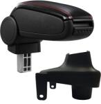  Cotieră pentru Renault Clio 4 (11.2012-) negru piele ecologica cu cusatura rosie () (AVR-RNCL1320-N2R)