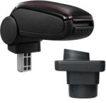  Cotieră pentru Škoda Fabia 1 (08.1999-03.2008) negru piele ecologica cu cusatura rosie () (AVR-SKFB0320-N2R)