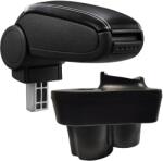  Cotieră pentru Škoda Rapid (10.2011-) negru piele ecologica cu cusatura alba () (AVR-SKXR1320-N2A)