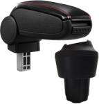  Cotieră pentru VW Up! (08.2011-) negru piele ecologica cu cusatura rosie () (AVR-VWUP1120-N2R)