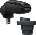  Cotieră pentru Škoda Fabia 1 (08.1999-03.2008) negru piele ecologica cu cusatura alba () (AVR-SKFB0320-N2A)