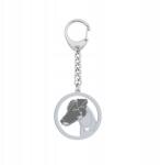 Mejk Jewellery Ezüst kulcstartó kutyával Foksterier Rövidszőrű 925 Ékszer Gravírozás Ingyenes (BRELOK Z FOKSTERIEREM KRÓTKOWŁOSYM)