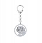 Mejk Jewellery Ezüst kulcstartó kutyával Clumber spániel 925 Ajándék Ékszer Gravírozás Ingyenes (brelok gadżet do klyczy z Clumber Spaniel)