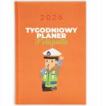 FunnyCase Könyvnaptár 2026 Rendőr Tervező Narancssárga tervező Ajándék Wz (Kalendarz Pomarańczowy PLANER POLICJANTA)