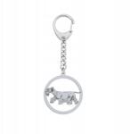 Mejk Jewellery Ezüst kulcstartó terrier cseh Ezüst 925 Ajándék Gravírozás Ingyenes (Terier Czeski)