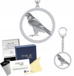 Mejk Jewellery Ezüst kulcstartó Madár Sólyom 925 Ékszer Ajándék Gravírozás Ingyenes (brelok srebrny do kluczy z Ptak Sokół)