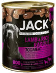 Jack kutya konzerv ragu, bárány rizzsel 800g. Minimum rendelés: 8 db !