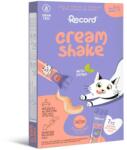 Record CREAM SHAKE nedves jutalomfalat macskáknak, lazaccal és macskamentával, 7x12 g