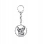 Mejk Jewellery Ausztrál Pásztorkutya Kulcstartó Ezüst925 Ajándék Gravírozás Ingyenes (BE R825)