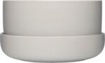 Iittala Ghiveci Nappula 24 x 13 cm gri deschis cu farfurie (1072820)