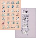 Arabia Finland Lavete de bucătărie Arabia Finland Moomins Alphabets 50 x 70 cm 2 buc (1083286)