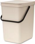 Brabantia Coș de sortare a deșeurilor Sort & Go 25 l bej (251764) Cos de gunoi