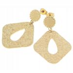 Xuping 344 Arany színű, lógós fülbevaló sebészeti acélból, celebstílus