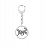 Mejk Jewellery Ezüst kulcstartó Nova Scotia Duck Tolling Retriever 925 Ajándék Gravírozás (breloczek Nova Scotia Duck Tolling Retriever)