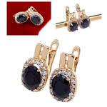 Xuping 4830 Aranyozott fülbevaló cirkónia kövekkel, 18 karátos arannyal bevonva Xuping, lógós