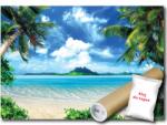 WallMagic Fotótapéta Végyes Szálas Anyagból Strand Óceán Pálmák Hawaii Ég 150x105 ragasztó ingyen (14604VX3)