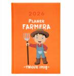  Naptár A5 2026 Narancssárga határidőnapló Farmer Tervező Név Wz (Kalendarz Pomarańczowy Planer Farmera Imię)