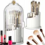 Korbi Kozmetikai Szervező Tároló Doboz Ecseteknek Sminkhez Elegáns Fehér (BIAŁY POJEMNIK POD KOPUŁĄ LOVELY)