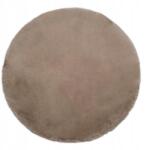 Multi-Decor Plüss barna kerek szőnyeg "Rabbit", nyúlszőrme utánzat, kör alakú, 160 cm (504701 butelkowa zieleń koło)