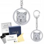 Mejk Jewellery Shiba-inu kulcstartó Ezüst925 Ajándék Gravírozás Dedikálás Ingyenes (Shiba-inu)