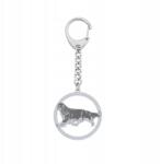 Mejk Jewellery Ezüst kulcstartó King Charles spániel 925 Ajándék Gravírozás Ingyenes (Brelok z King Charles Spaniel)