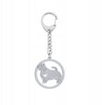Mejk Jewellery Kulcstartó Ezüst 925 Kutya Norwich Terrier Női Ékszer Ajándék Gravírozás (Brelok do kluczy z psem Norwich Terrier)