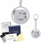 Mejk Jewellery Kulcstartó Bulldog Angol Kutya Ezüst925 Ajándék Gravírozás Ingyenes (BE R483)