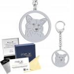 Mejk Jewellery Kulcstartó Welsh Corgi Pembroke Ezüst925 Ajándék Gravírozás Ingyenes (Welsh Corgi Pembroke)