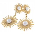 Xuping 1392 Arany színű fülbevaló, sebészeti acél 316L, rozsdamentes, lógós, celebstílus