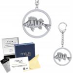 Mejk Jewellery Ezüst kulcstartó Sügér 925 Ékszer Ajándék Nő Gravírozás Ingyenes (brelok srebrny na urodziny z rybą Okoń)