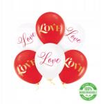 PartyPal Love lufi szett Valentin Napra 30cm 6db-os szett