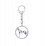 Mejk Jewellery Louisiana Catahoula Kulcstartó Kutyával Ezüst925 Ajándék Gravírozás Ingyenes (Louisiana Catahoula pies)