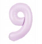 PartyPal Fólia lufi Szám 9 Lila 100cm nagy héliumos lufi