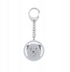 Mejk Jewellery Ezüst kulcstartó Norfolk terrier 925 Ékszer Születésnapi Ajándék Gravírozás (Brelok z Norfolk Terrier)