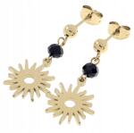 Xuping 3805 Arany színű, lógós, sebészeti acél fülbevaló, celebstílus