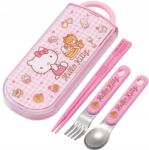 Hello Kitty Édes Rózsaszín Sushi Pálcika, Kanál és Villa Készlet