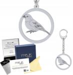 Mejk Jewellery Ezüst kulcstartó Kanári 925 Ékszer Ajándék Gravírozás Ingyenes (Brelok Kanarek)